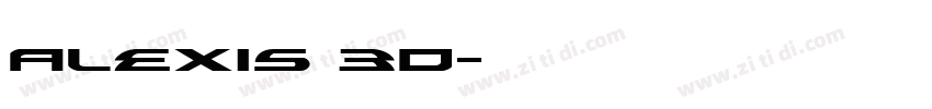 Alexis 3D字体转换